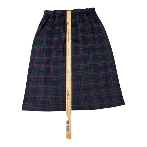 Vintage Plaid Skirt – Size 18 – Made in USA – Dark Academia Preppy Classic - Picture 4 of 6